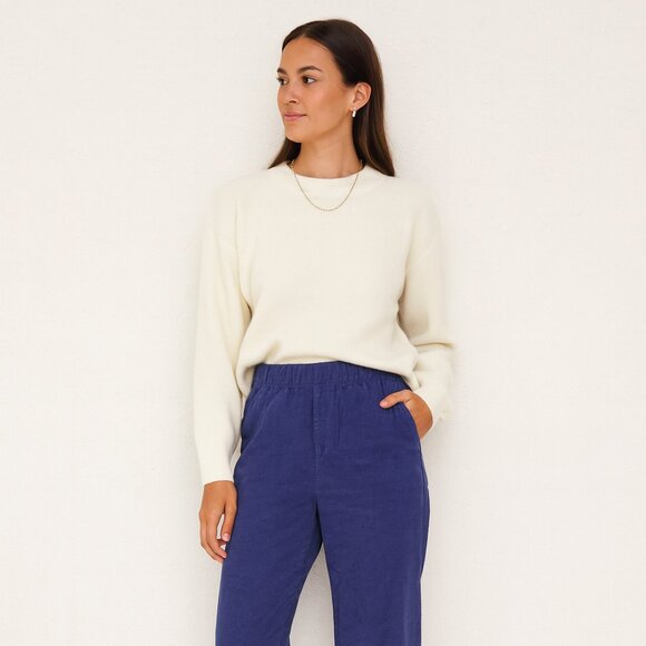 PACT Blue Organic Cotton Corduroy Pants Size XS Sustainable Casual - Picture 2 of 14